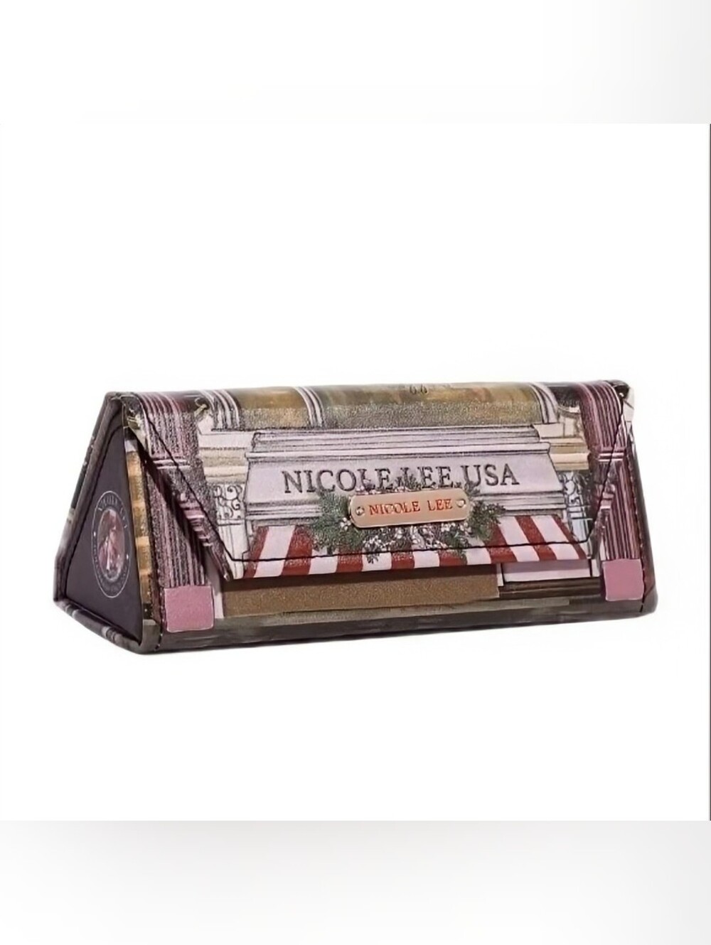 Nicole Lee Foldable Sunglasses Case Readers Glasses Holder NWT - Picture 2 of 6